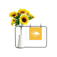thumbnail image 1 of Martillo de piedra armadura herbívoro capa inferior Tarjeta de bendición de jarrón de girasol artificial, 1 of 3