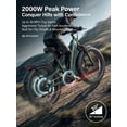 thumbnail image 3 of 26"x4"Fat Tire 2000W Peak Power Electric Bike for Adults - 28MPH, 48V 18Ah (85 Miles Max), All-Terrain Ebike with Full Suspension & 11" Ultra-Comfort Seat - Conquer Snow, Sand & Trails, 3 of 9