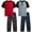 Red Gamer/Grey Gamer, variant on Quad Seven Boys Pajamas Set - 2 Piece Henley Sleep Shirt PJ Boys Pajama Pants Kids Sleepwear (4-18)