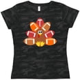 thumbnail image 3 of Inktastic Thanksgiving Cute Football Turkey Women's T-Shirt, 3 of 5