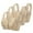 Khaki, variant on WREESH 3 Pack Push-Up Bra Women Comfortable Lace Breathable Bra Underwear No Underwire Bras Underwear Beige