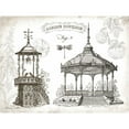thumbnail image 3 of Babbitt, Gwendolyn 14x12 Black Modern Framed Museum Art Print Titled - Garden Pavilions, 3 of 5