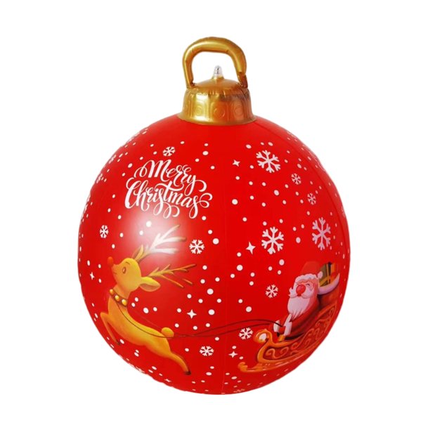 Santa Claus Ball Bola de Papá Noel de 60 cm Bola de muñeco de nieve grande Regalos versátiles para niños (C)