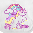 thumbnail image 4 of Inktastic Big Sister Unicorn Girls Baby Bib, 4 of 4
