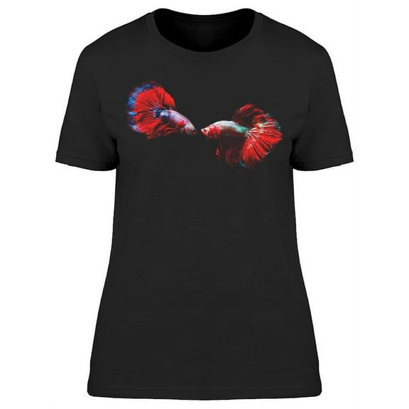 Facing Betta Fish Dark Cool T-Shirt Women -Image by Shutterstock, Female Medium