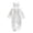Z01-White, variant on larppty Newborn Baby Girl Romper Zip Ruffle Bodysuit One Piece Jumpsuit Baby Girl Clothes Coming Home Outfits