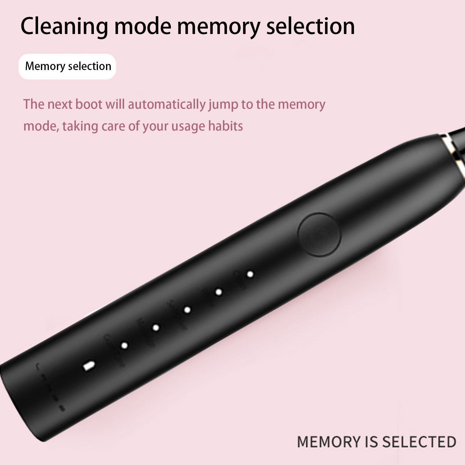 Dengmore Electric Toothbrush With 2 Brush Heads 5 Modes Electric Toothbrush For Adults Travel Rechargeable Power Toothbrush With Timer