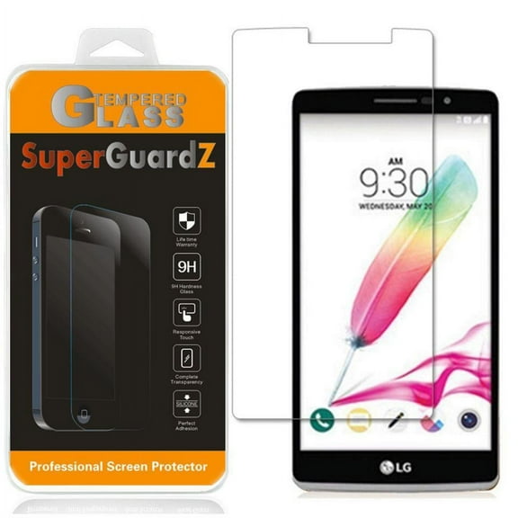 [3-Pack] LG G Stylo SuperGuardZ Tempered Glass Screen Protector, 9H, Anti-Scratch, Anti-Bubble, Anti-Fingerprint