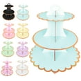 thumbnail image 3 of BAETEUY 3-Layer Cupcake Dessert Paper Stand Display Rack Birthday Wedding Party Supplies, 3 of 7