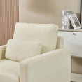 thumbnail image 2 of Modern Accent Chair with Chenille Upholstery and Solid Wood Frame - Ideal for Living Room (31.49"*30.70"*33.85"), 2 of 6