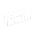 thumbnail image 4 of yuksok Acrylic Belt Organizer Box Container Belt Rack for Underwear Watches Bow Tie 7 Compartments, 4 of 9