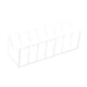 thumbnail image 4 of Organizador de cinturones, vitrina, contenedor, transparente, para guardar objetos en el armario. 7 compartimentos, 4 of 9