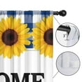 thumbnail image 4 of Blackout Kids Curtains,Home Sunflowers Blue Check Childrens Insulated Curtains Set Of 2,Bedroom Essentials,Toddler Room Decor 52x84in(132x213cm), 4 of 4