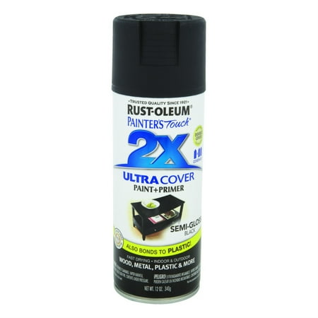 UPC 020066187170 product image for Painter s Touch Ultra Cover Aerosol Paint 12 Ounces-Semi-Gloss Black | upcitemdb.com