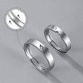 thumbnail image 4 of Juego de anillos ajustables para parejas, joyería de lujo para amantes, regalo para mujeres y hombres, regalos de vacaciones, 1 ud./par, 4 of 4