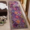 thumbnail image 2 of SAFAVIEH Monaco Sally Geometric Runner Rug, Purple/Multi, 2'2" x 8', 2 of 5