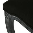 thumbnail image 6 of Noble House McKone Wood and Cane Upholstered Dining Chair, Set of 2, Black and Gray, 6 of 10