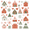 Red Nordic Christmas, variant on Yayeee Faucet Mat for Kitchen Sink 14.7" Diatomite Long Splash Guard Pad, Red Nordic Christmas