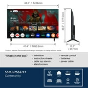 Philips 55 Class 4K Ultra HD (2160p) Google Smart LED TV (55PUL7552/F7)