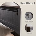 thumbnail image 6 of SinCiDo Full Size Bed Frame with Wingback, Wooden Headboard and Slats, 6 of 8