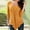 Yellow, variant on Royisotas Three Quarter Sleeve Womens Tops Plus Size Fall Casual Orange Solid Color Womens Plus Size Blouses Crew Neck Loose Fit Comfy Pleated Tshirts