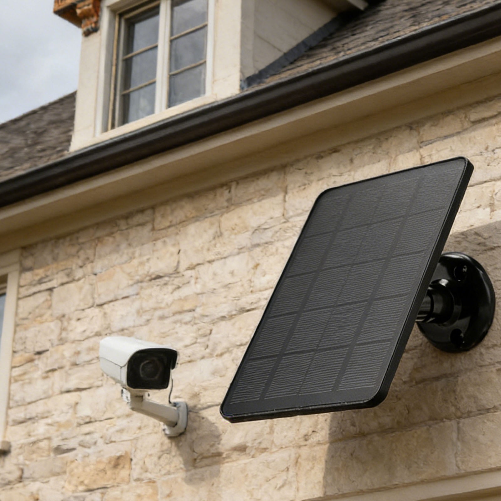 HUISZJ Solar Charging Board, 4W 5V Solar Charging Board Micro USB Monocrystalline Charging Panel for Camera/Small Home Light System