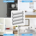 thumbnail image 6 of ROFAY Wall Mounted Spice Rack Organizer, 4-Tier Hanging Seasoning Shelf for Cabinet, Door, Pantry (Black), 6 of 6
