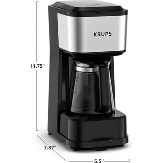 BLACK+DECKER 8-Cup Thermal Programmable Coffee Maker, Stainless Steel and  Black, CM1609 - Walmart.com