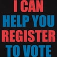 thumbnail image 3 of CafePress - I CAN HELP YOU REGISTER TO VOTE VOLUNTEER VOTER T - Women's Traditional Fit Dark T-Shirt, 3 of 4