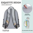 thumbnail image 5 of Grey and Gold Marble Pattern Backpack for School, Cute School Bag with Adjustable Shoulder Straps and Padded Back, 15.3"x11"x6.7", 5 of 5