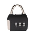 thumbnail image 1 of INC 3-Digit Password Padlock Multi-purpose Anti-theft Precise Luggage Zinc Alloy Dial Digits Combination Padlock for Backpacks, Locker, Drawers, Toolkit and Cabinets, 1 of 8