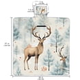 thumbnail image 2 of Christmas Canvas Picnic Mat Outdoor Waterproof Foldable Portable Beach Blanket for Camping Hiking Park - Large Size Durable Mat with Carrying Strap - 200 x 150 cm, 2 of 6