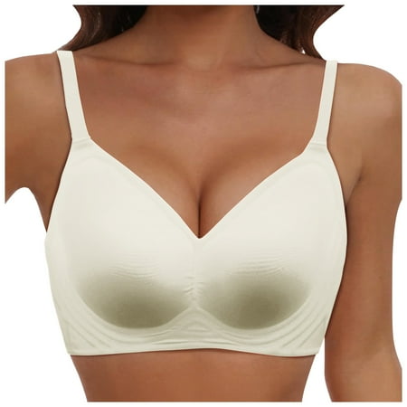 Zshosam Bras for Women No Underwire Seamless Bralettes for Women Wireless Bra Soft Support Everyday T Shirt Bras(Light Green L)