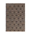 thumbnail image 1 of Unique Loom 3153996 4 x 6 ft. Chindi Jute Rectangle Rug, Black, 1 of 1
