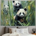 thumbnail image 2 of COMIO Decorations for Dorm Hanging Tapestry Style Bamboo Panda Painting, 2 of 6