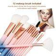 thumbnail image 3 of Juego de 12 brochas de maquillaje: brochas para base, sombra de ojos, cejas, delineador, rubor, polvos, corrector y contorno., 3 of 5