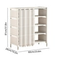 thumbnail image 3 of Miogawg Multi-layer Shoe Rack Storage Organinzer, with Curtain, Shoe Rack Organizer, Entrance Shoe Shelf Small for Closet Entryway Hallway Bedroom, D, 3 of 6