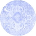 thumbnail image 1 of Ahgly Company Machine Washable Indoor Round Persian Blue Traditional Area Rugs, 6' Round, 1 of 4
