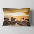 thumbnail image 2 of Designart 12" x 20" Blue Polyester Throw Pillow, 2 of 5