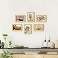 thumbnail image 3 of 8x10 Picture Frames Set of 6,Wood Photo Frame Display Pictures 5x7 with Mat or 8x10 Without Mat High Definition Wall Mounting and Tabletop Display (Natural Wood－, 3 of 6