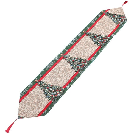 

1pc Christmas Themed Tablecloth Decorative Table Runner Dining Table Decoration