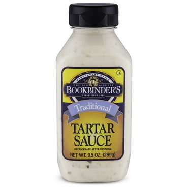 Bookbinder' s Traditional Tartar Sauce, 9.5 oz, 9 Count