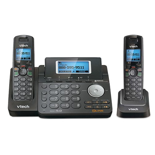 Teléfono inalámbrico VTech DS6151 de 2 líneas DECT 6.0 expandible