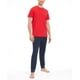 thumbnail image 4 of Camiseta Tommy Hilfiger Core Flag con cuello redondo en caoba para hombre, 4 of 4