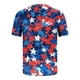 thumbnail image 4 of Tops para hombre, blusas y camisas de manga corta con cuello redondo para hombre, jersey informal con cuello redondo estampado para hombre, pantalones cortos deportivos para fitness, blusa de poliéste, 4 of 5