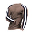 thumbnail image 1 of Camiseta de cuello redondo con contraste de color, camisa informal de punto con base holgada para hombre, camiseta de moda para hombre joven, 1 of 6
