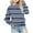 Blue, variant on EQWLJWE Girls Striped Color Block Sweatshirts Kids Tie Dye Crewneck Long Sleeve Pullover Tops Gray for 7-8 Years