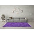 thumbnail image 3 of Ahgly Company Indoor Square Patchwork Purple Transitional Area Rugs, 6' Square, 3 of 4