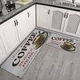 thumbnail image 3 of Coffee Cup Vintage Desig Kitchen Mat Set Of 2,Kitchen Rugs Mats with Dirty Resistance,washable,water Proof,kitchen Rugs and Mats 17.7x24+17.7x48inch, 3 of 7