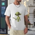 thumbnail image 4 of Hanmun Men's Y8K Alien T-Shirts Short Sleeve Cotton Round Crew Neck S T-Shirt Moisture Wicking White USA, 4 of 9